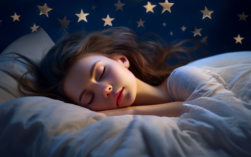 how to fall asleep faster naturally illustration