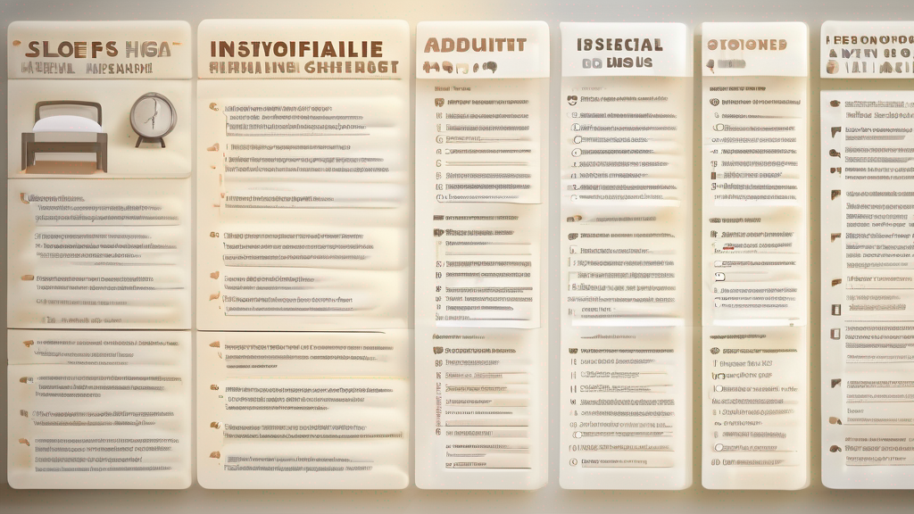 sleep hygiene checklist for insomnia adults