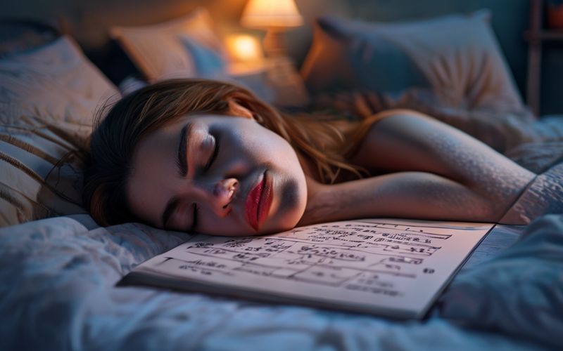 sleep hygiene checklist for insomnia adults illustration