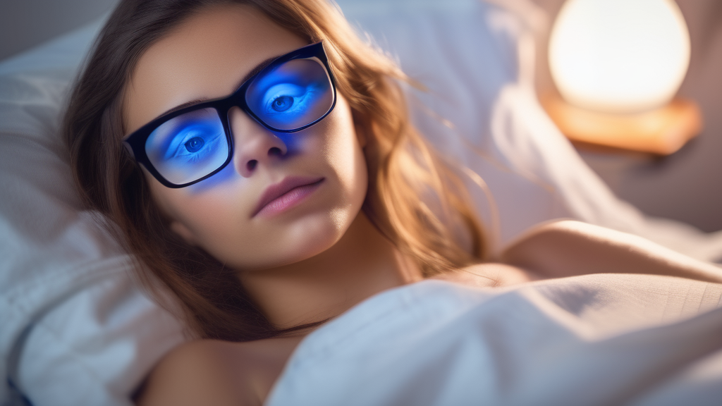 blue light glasses benefits for sleep study